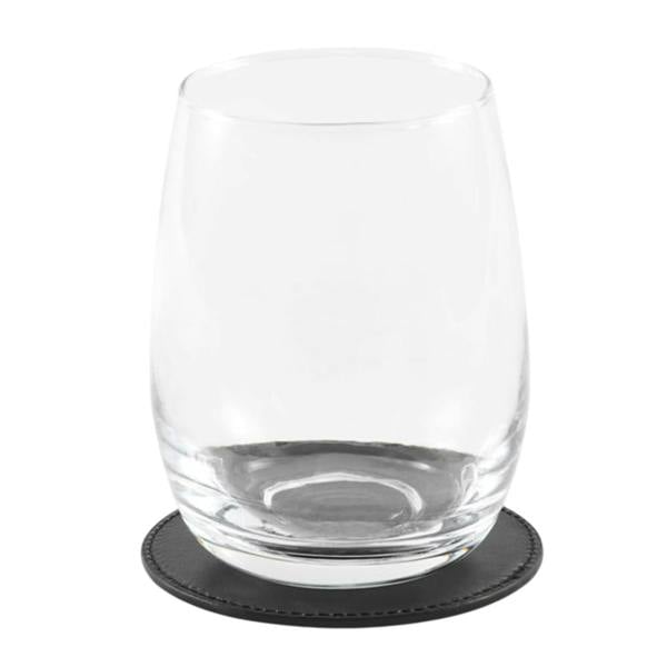 MidOcean Posa PU Round Coaster - Black - 