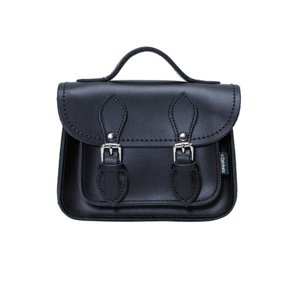 Navy Leather Micro Satchel - Micro Satchel - Zatchels