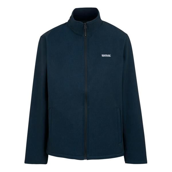 Regatta Mens Cera V Wind Resistant Soft Shell Jacket - Navy Marl/Moonlight Denim