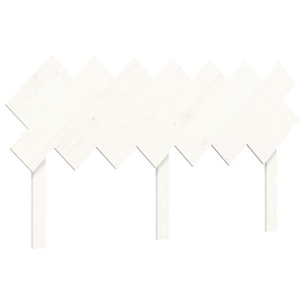 Berkfield Bed Frame with Headboard White 140x190 cm Solid Wood