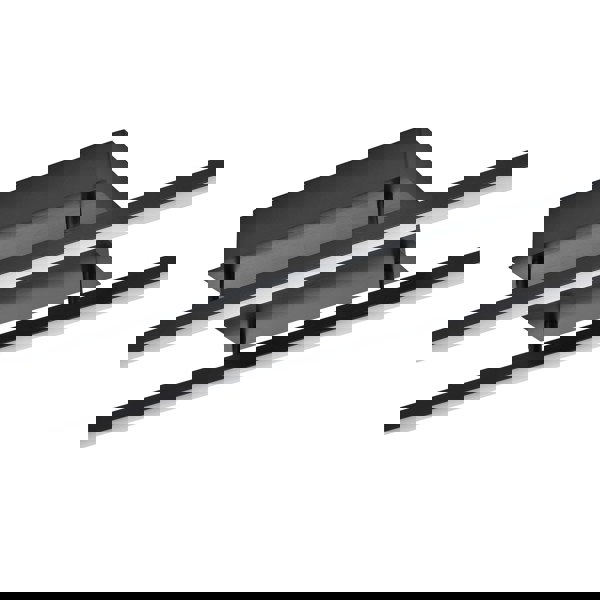 Brushed Black LED Ceiling Strip Light Fitting - Ideal for Kitchens Image 4