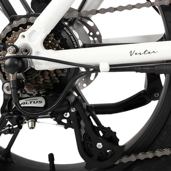Hygge Bikes Vester 2026 - Folding Fat Tyre E-Bike 48V 14Ah - Heron White
