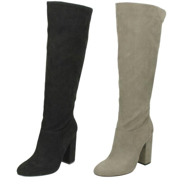 Anne Michelle Ladies Anne Michelle Chunky Block Heel Knee High Boots