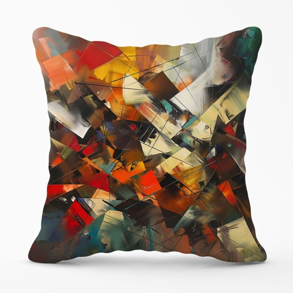 Warren Reed Dynamic Chaos: Energy Unleashed Cushions