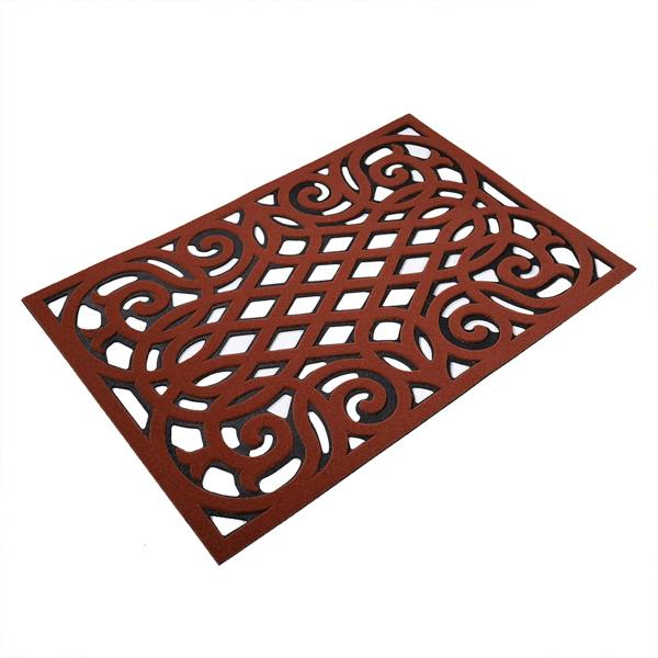 Nicoman Victorian Style Eco Outdoor Door Mat - Terracotta