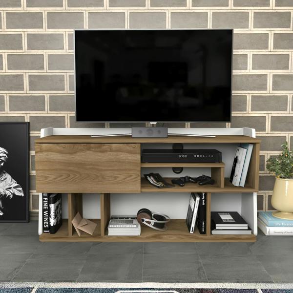 Decorotika Raca Modern Tv Stand TV Cabinet for TV's up to 55"