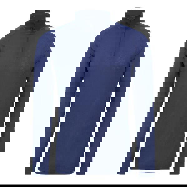 Mountain Warehouse Mens Talus Zip Neck Long-Sleeved Thermal Top - Dark Blue - 