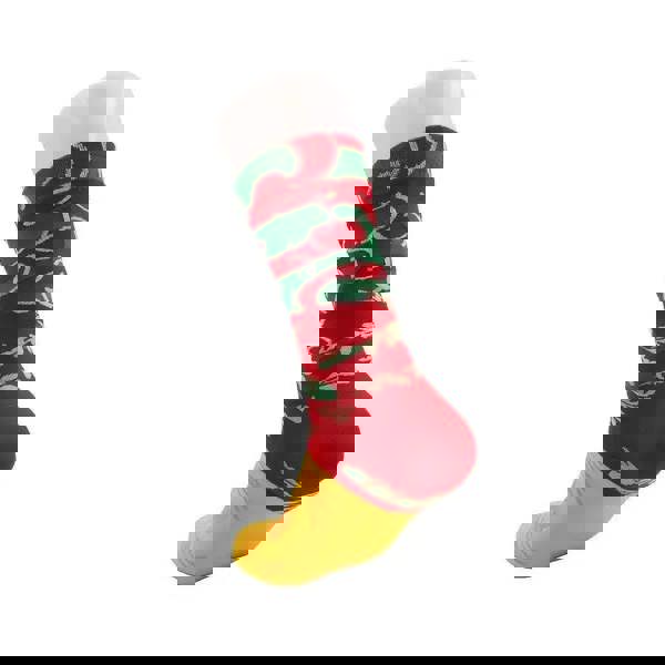 Anyfootwear 3 Pairs Multi-color Black Size 5-11 Fashion Socks With Pizza Sushi Design Happy Harajuku Skate Cotton Comfortable To Wear Christmas Gift