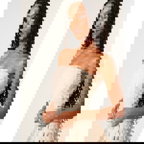 Pink Vanilla Bandeau Seam Detailed Mini Dress