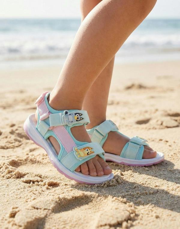 Vanilla Underground Bluey Girls Multicoloured Bingo & Bluey Sandals