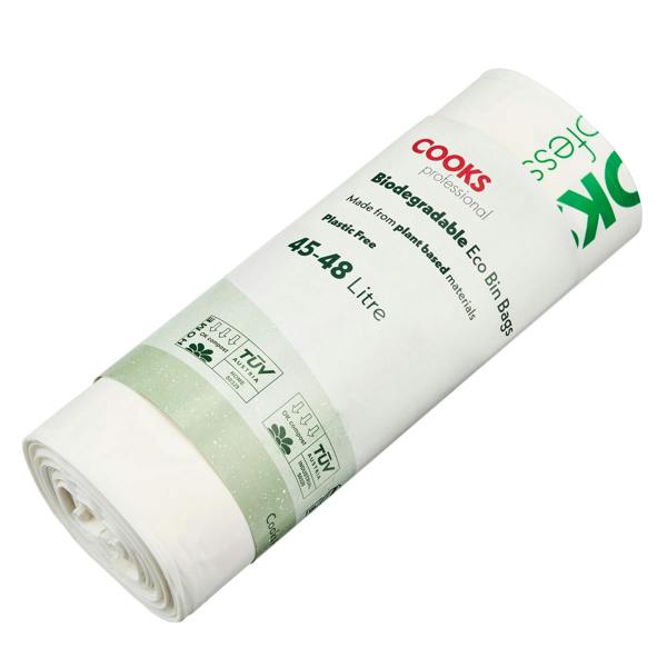 Cooks Professional Biodegradable Bin Bags | 45-48L