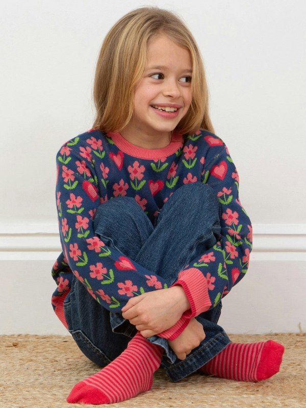 Kite Girls Organic Queen Of Hearts Jumper