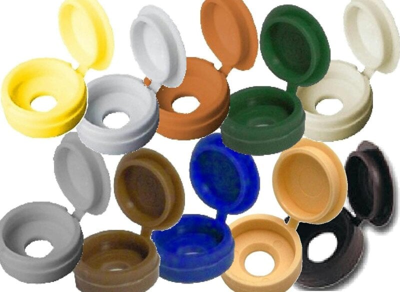 Fixaball Plastic Hinged Cover Caps Large - Gauge 10-12 (4.8mm - 5.5mm) Various Colours