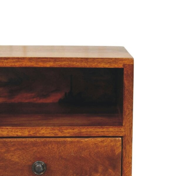 Wyld Haus Cortina 1 Drawer Mango Wood Wall Mounted Bedside Table