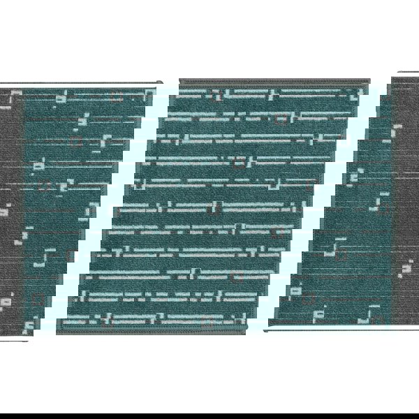 JVL Savio Machine Washable Doormat and Runner, Teal