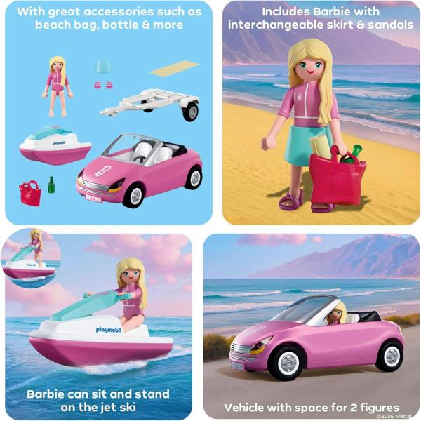 Playmobil x Barbie Convertible - 72123 Playset