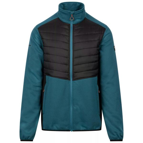Trespass Mens Hanlonton Fleece AT200 Hybrid Jacket - Bondi Blue - 