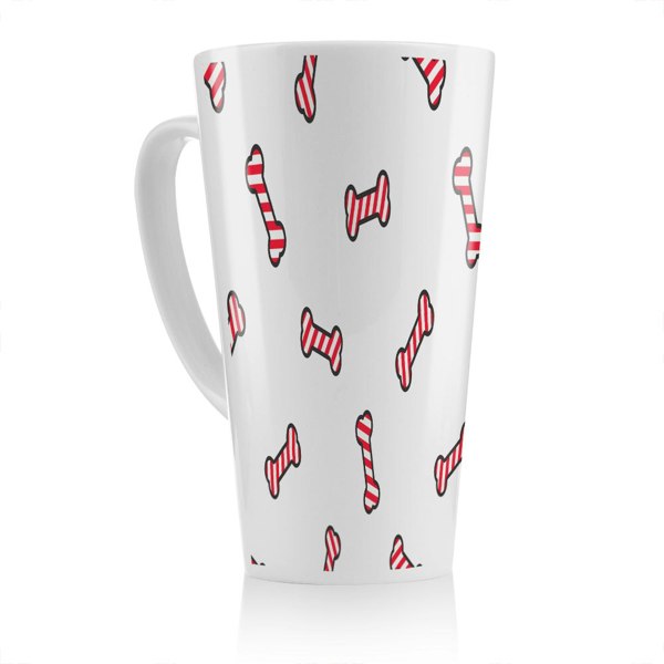 Benjamin Tate Design Dog Bone Dining Latte Mug