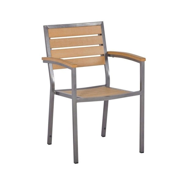 Cozy Bay Furniture Cozy Bay Macchiato Syn-Teak Arm Chair in Teak Asian