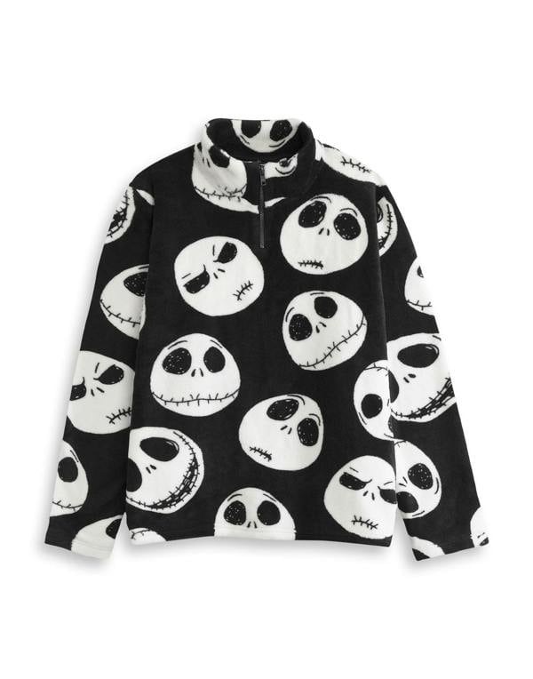 The Nightmare Before Christmas Womens Black Faces Jumper