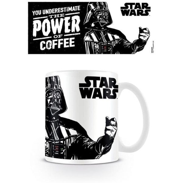 Star Wars The Power Of Coffee Mug - White/Black