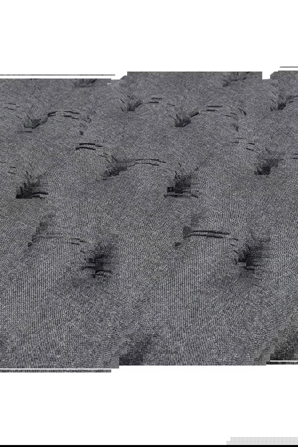 Living and Home Linen Button Tufted Footstool Bed End Bench with Nailhead Trim