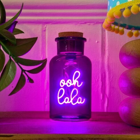 Love Frankie Ooh La La Message In A Bottle - LED Rechargeable Light