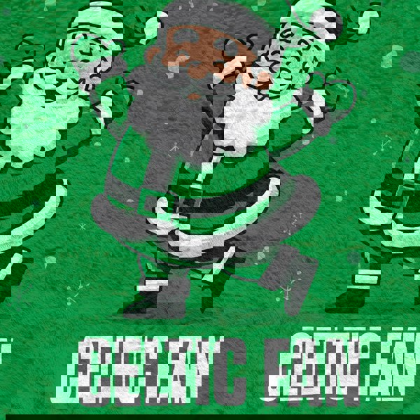 BritishmadeGifts Santa is a Celtic Football Fan - Luxury Fleece Blanket 150cm X 150cm