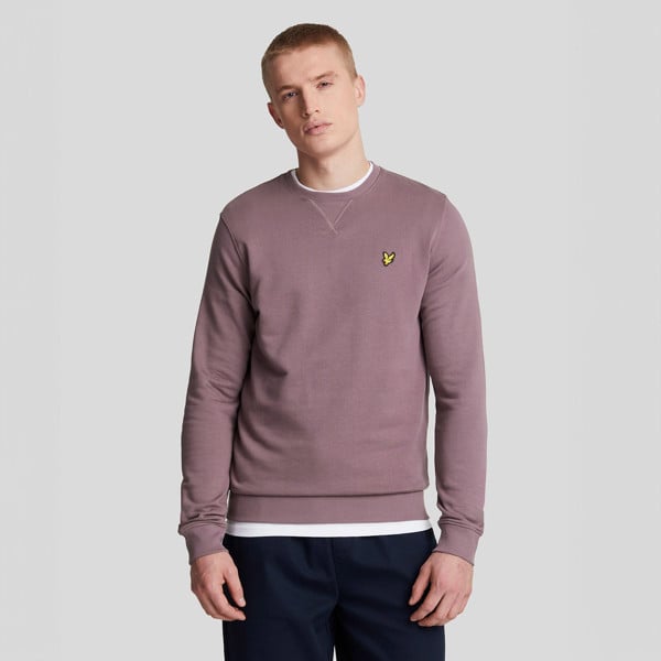 Lyle & Scott Crew Neck Sweatshirt Jumper - Highland Mauve