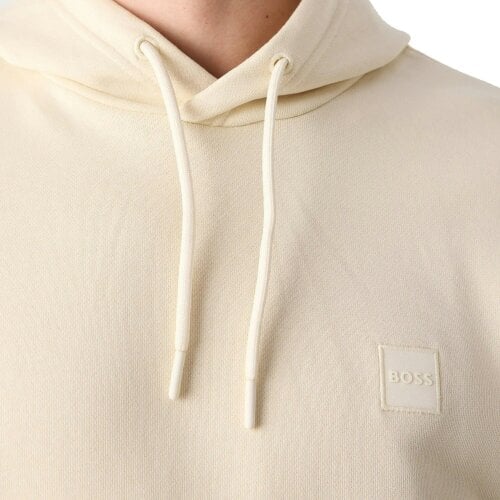 BOSS Wetalk Logo Patch Hoodie Open Yellow