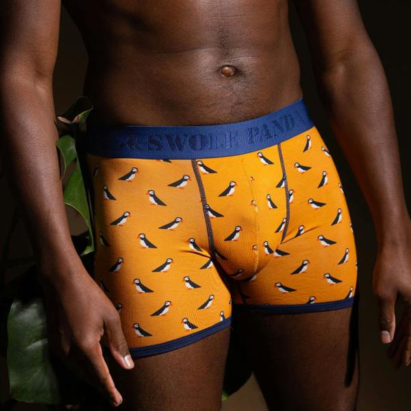 SWOLE PANDA Bamboo Boxers - Puffins