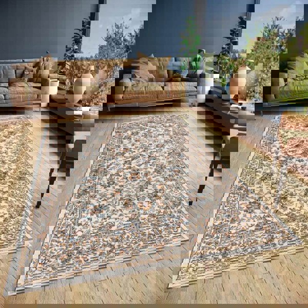 Oriental Short Pile Rug Reni Luxor Vintage Design