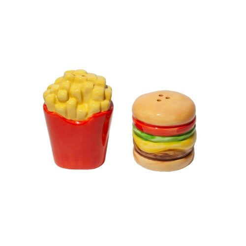 Love Frankie Burger and Chips Salt & Pepper Shakers