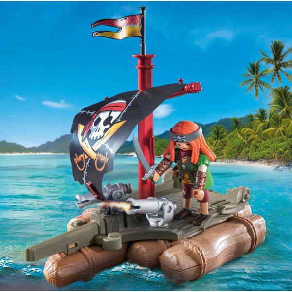 Playmobil Pirate Raft with Treasure - 71794 Playset