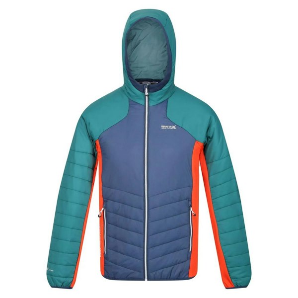 Regatta Men's Trutton Hooded Soft Shell Jacket - Admiral Blue/Pacific Green