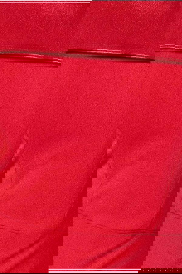 Satin Band Bandeau Maxi Dress - Red DR3477