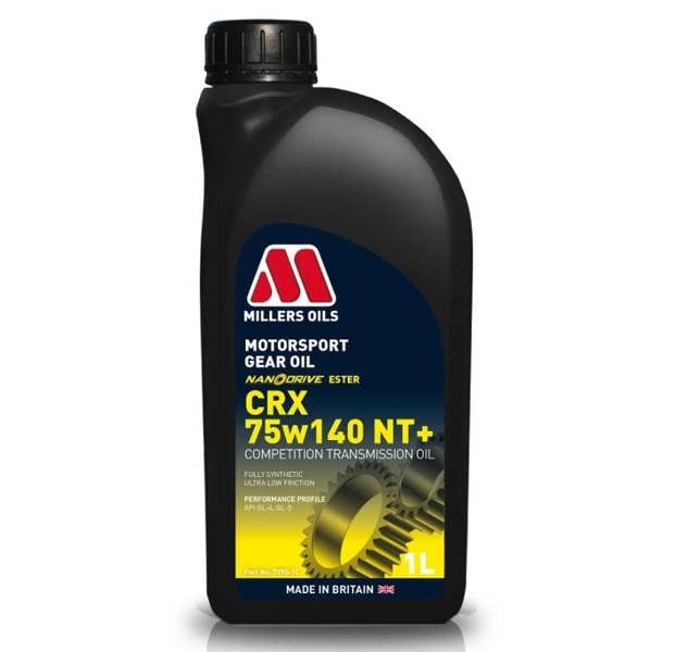Millers 1L MILLERS 75w140 Gear Oil Motorsport CRX NT+ Synthetic Oil API GL-4, GL-5