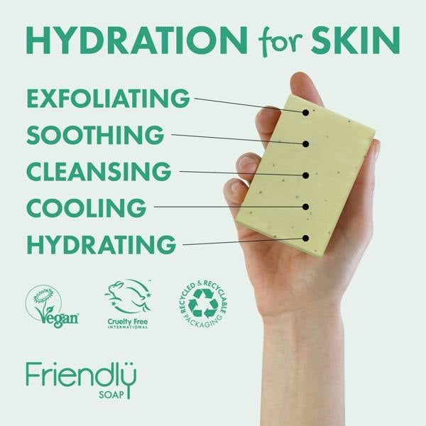 Friendly Soap 3 Pack - Natural Soap - Peppermint & Poppy Seeds