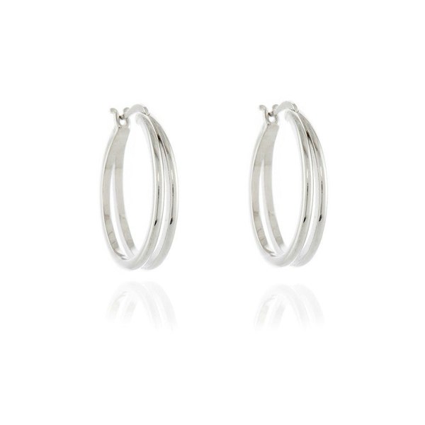 Cachet London Lana 25mm Silver Hoop Earrings