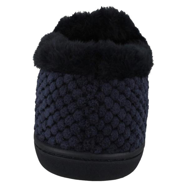 Padders Ladies Padders Textured Trimmed Full Slippers Misha