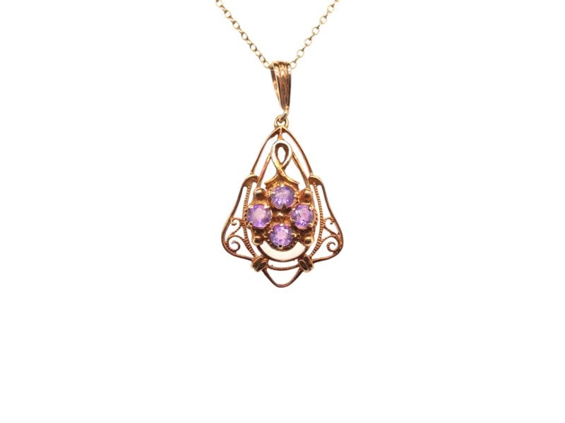 Vintage Tom An antique style amethyst pendant