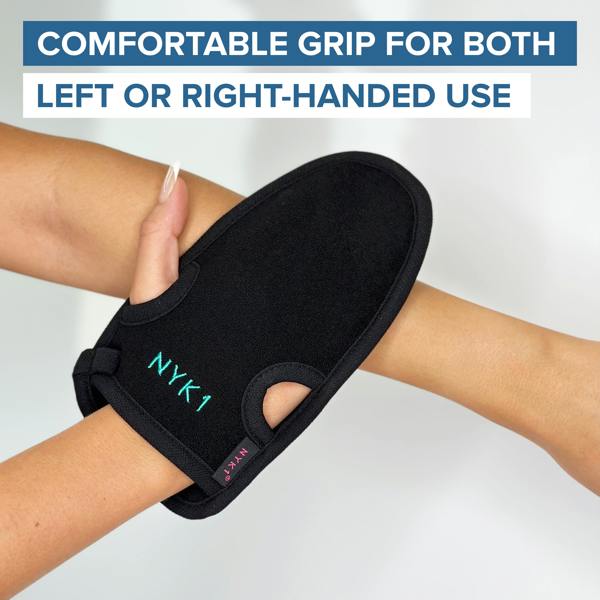 NYK1 Exfolimitt Spa Mitt (Black / Pink)