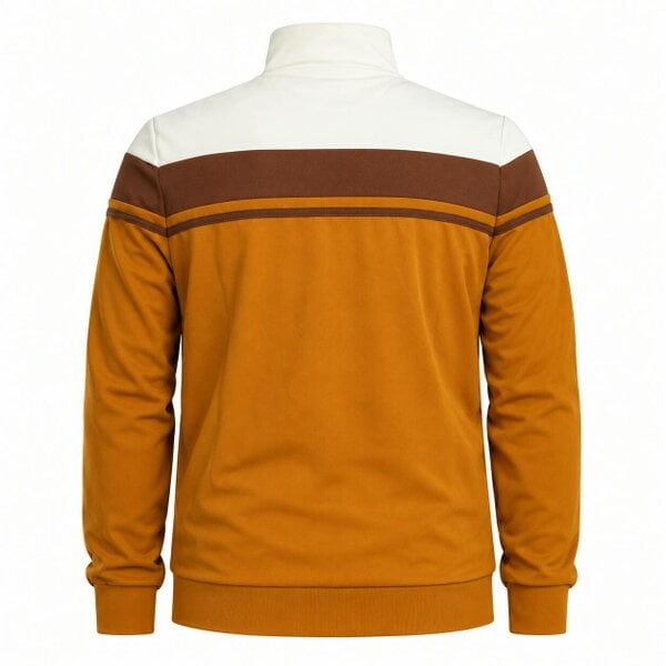 Sergio Tacchini Damarindo Track Top Jacket Gardenia/Potting Soil/Golden Brown