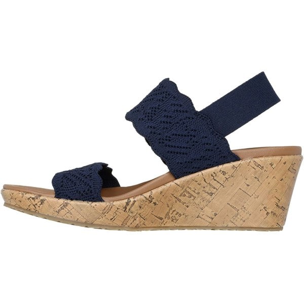 Skechers Beverlee Timeless Touch Textile Women's Navy Sandals