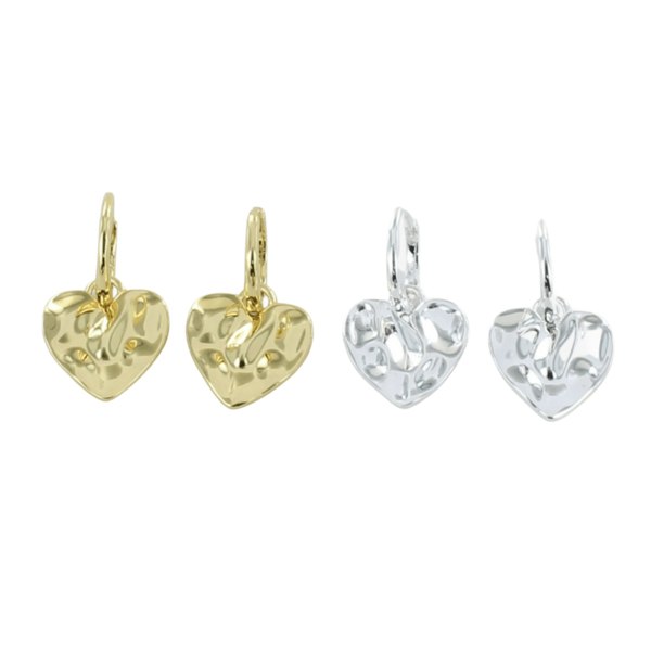 Sterling Silver Cleo Heart Earrings - Reeves & Reeves