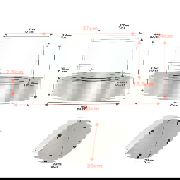 Unique Smokeless Stainless Steel Tabletop Ethanol Fireplace Living and Home