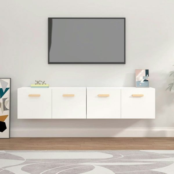 Berkfield Wall Cabinets 2 pcs White 80x35x36.5 cm Engineered Wood