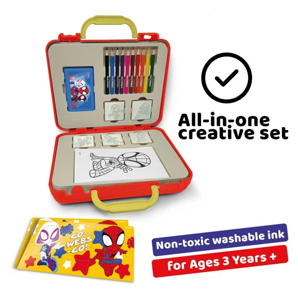 Multiprint Spidey & Friends Travel Set by Multiprint – Kids Activity & Craft Set