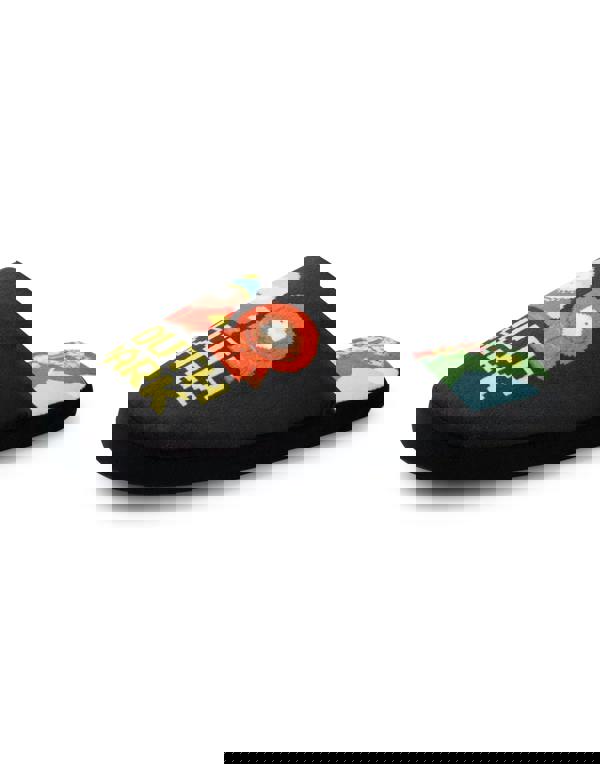 South Park Mens Black Pixel Scene Mule Slippers