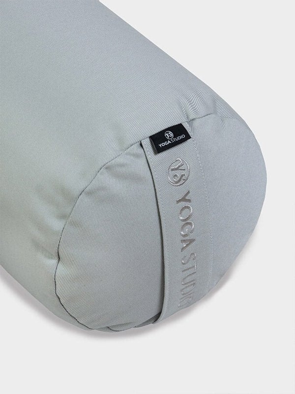 Yoga Studio Organic Buckwheat Meditation Bolster Cushion - Light Grey